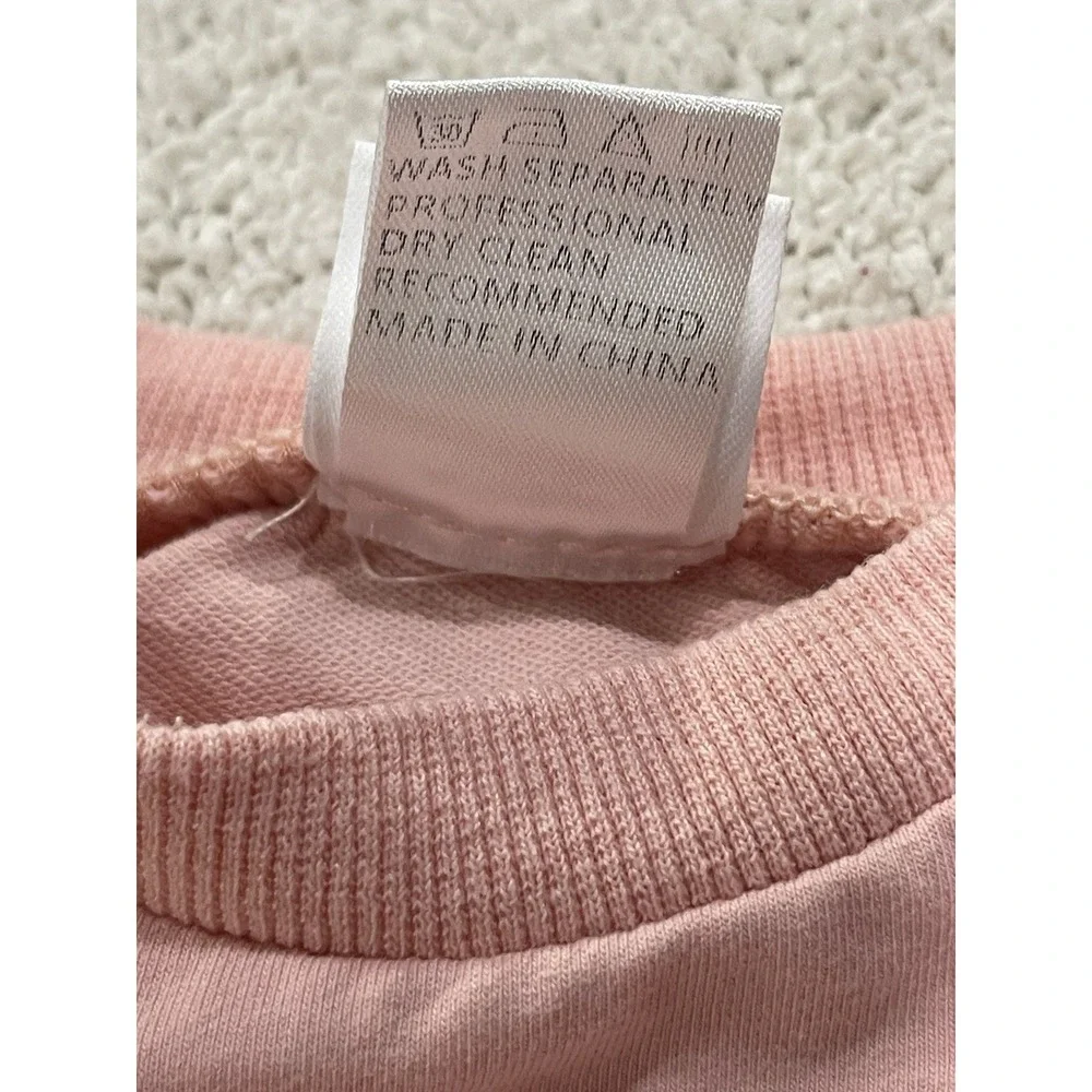 Abby And Evie Girls Pink Toddler Baby Set Sz 12 Months Crew Neck Top & Pants EUC